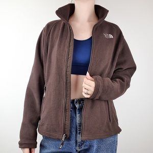 North face brown fleece